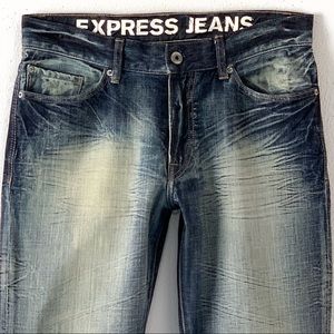 Express Jeans - EXPRESS LOW RISE BOOT CUT KINGSTON JEANS 32 X 34 Express Jeans - EXPRESS LOW RISE BOOT CUT KINGSTON JEANS 32 X 34